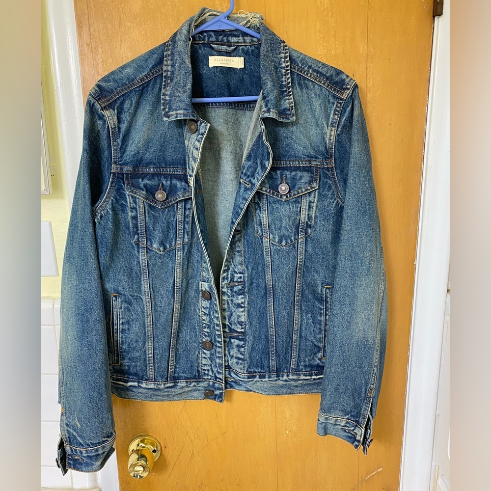 All Saints Drub Denim Jacket men